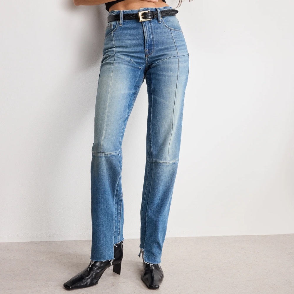 Good American Good Icon Straight Jeans